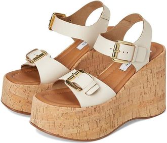 Steve Madden River Womens Sandals Bone Leather : 10 M, Leather/Rubber