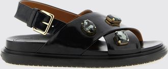 Marni Sandalo Marni in pelle con cristalli