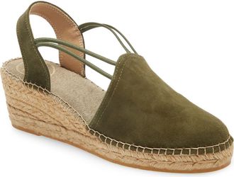 Toni Pons Tremp Slingback Espadrille Sandal in Khaki Fabric at Nordstrom, Size 5.5-6Us