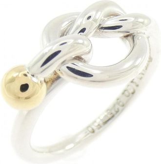 Tiffany & Co. Yellow Gold (18K) Silver 925 Band Ring (Pre-Owned)