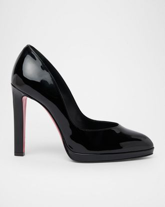 Christian Louboutin 120mm Fannylove Alta Patent Leather Pumps