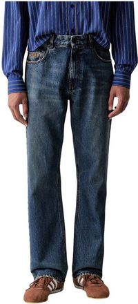Msgm Straight Jeans - Heren - Regular Fit Jeans - Blauw - M - Katoen - Jeans