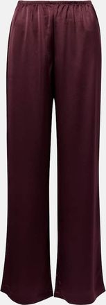 Leset Barb satin wide-leg pants