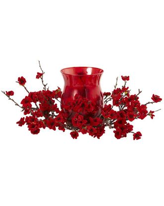 Nearly Natural Plum Blossom Candelabrum