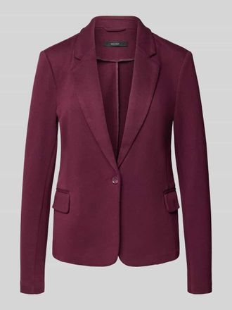 Vero Moda Regular Fit Kurzblazer mit Baumwoll-Anteil Modell JULIA in Bordeaux, Gr&ouml;&szlig;e 34