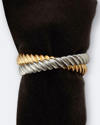 L'OBJET Deco Twist Napkin Rings Jewels, Set of 4
