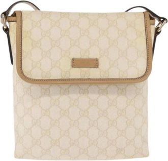 Gucci Pre-owned Cross Body Bags, female, White, Size: ONE SIZE Pre-owned Plastic Cross Body Bag