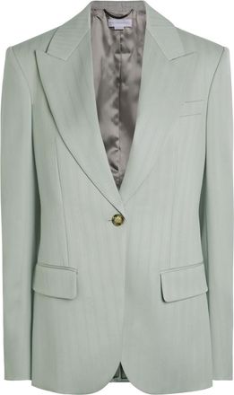 Stella McCartney Stella Mccartney Single-breasted Wool Blazer - Sage - 44 (UK12 / M)