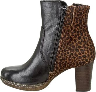 Gabor Enkelboot - Dames - Schoenen - Zwart - Maat: 35 1/2 EU Leer