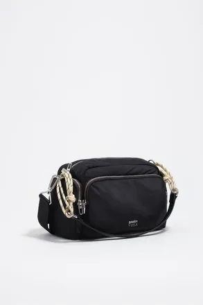 Bimba & Lola Nylon Pocket Shoulder Bag in Dark Anthracite at Nordstrom