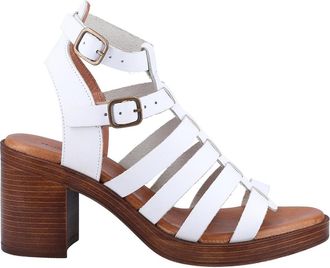 Hush Puppies Gloria Gladiator Womens Leather Sandal - White - Size UK 7