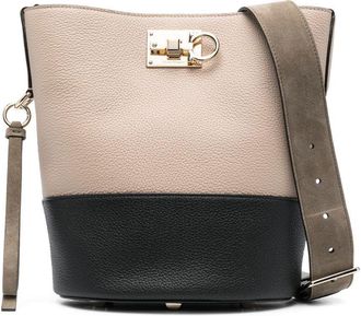 Ferragamo Studio bucket bag - women - Calf Leather - One Size - Brown