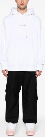Lanvin Mens Logo Hoodie in White - Size X-Small
