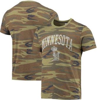 Alternative Mens Alternative Apparel Camo Minnesota Golden Gophers Arch Logo Tri-Blend T-Shirt at Nordstrom, Size Medium