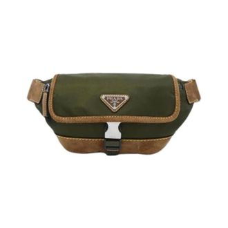 Prada Pre-owned Tessuto Camos heuptas - Dames - Pre-owned - Groen - Maat: ONE Size