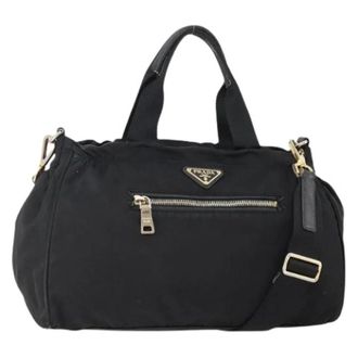 Prada Pre-owned Vintage Nylon Handtas - Dames - Vintage Handtas - Zwart - ONE Size - Nylon - Vintage