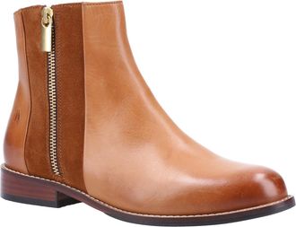 Hush Puppies Frances MEMORY FOAM Ankle Boot Womens - Tan Leather - Size 4 (UK Shoe)