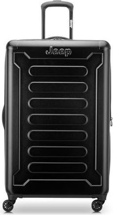 Jeep JH004C Checked-Large 28 Inch Hardside Expandable Luggage with Spinner Wheels in Black at Nordstrom