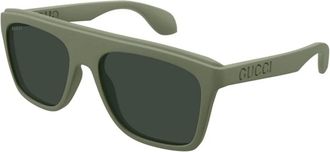 Gucci Sunglasses, male, Green, 57 MM, Square Sunglasses