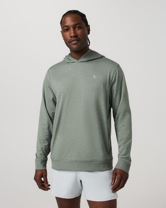 Vuori Clothing Ponto Pullover Hoodie | Thyme Heather | Medium