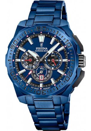 Festina F20729-1 Mens Chrono Bike Watch - Blue - One Size