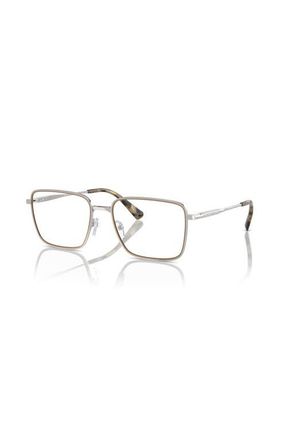 Michael Kors 56mm Rectangle optical glasses in Silver at Nordstrom