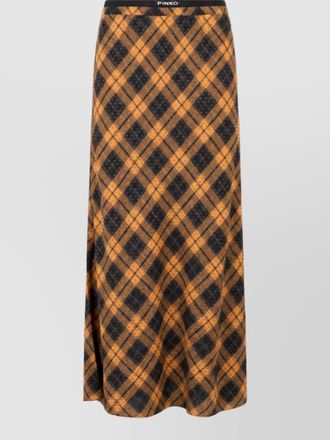 Pinko viscose midi a-line skirt