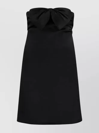 Saint Laurent off-the-shoulder mini dress