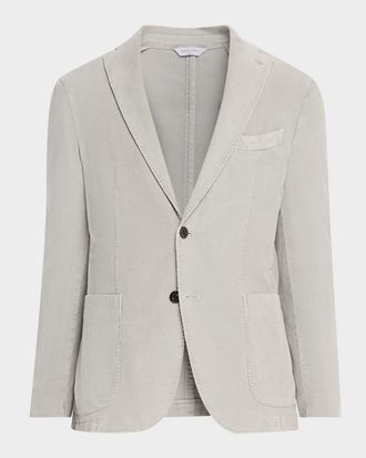 Boglioli Men & apos;s Corduroy Two-Button Jacket