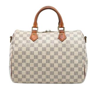 Louis Vuitton Pre-owned Handbags, female, White, Size: ONE SIZE Pre-owned Speedy Bandouliere 30