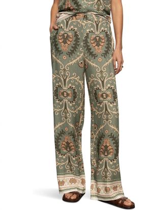 Sanctuary Soft Straight Leg Trouser Pants In Mezzo Sage
