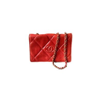 Chanel Pre-owned Cotton chanel-bags - Dames - Pre-owned - Rood - Maat: ONE Size Katoen