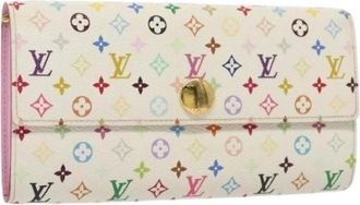 Louis Vuitton Pre-owned Wallets, female, White, Size: ONE SIZE Pre-owned Canvas Wallet