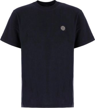 Stone Island Casual Katoenen T-shirt - Heren - T-shirts - Blauw - S - Katoen - Tops