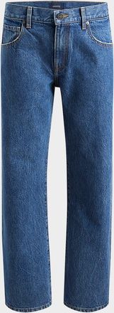 Khaite Kerrie Acid-Wash Straight-Leg Jeans