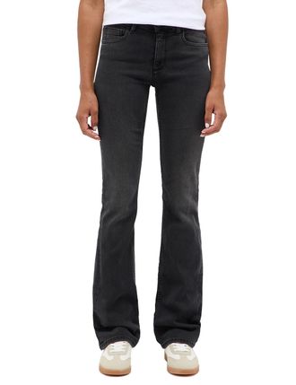 Mustang Bootcut-Jeans MUSTANG Damen Style Shelby Slim Boot, Damen, Gr. 26, L&auml;nge 34, schwarz (803 schwarz), Denim/Jeans, 91% Baumwolle, 7% Polyester, 2% Elast