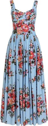 Dolce & Gabbana Langes Blumenkleid