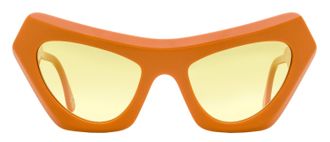 Marni Devils Cat-Eye Acetate Sunglasses - Orange