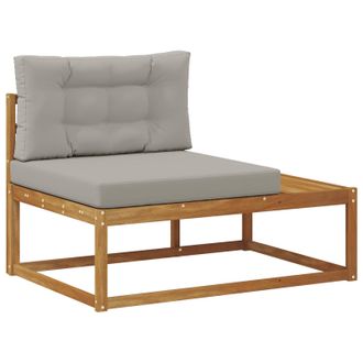 vidaXL Sof&aacute; Modular De Exterior Con Coj&iacute;n Natural 115 X 83 X 73 Cm Vidaxl