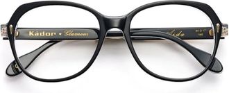 K&agrave;dor Occhiali Aida squadrati - Nero