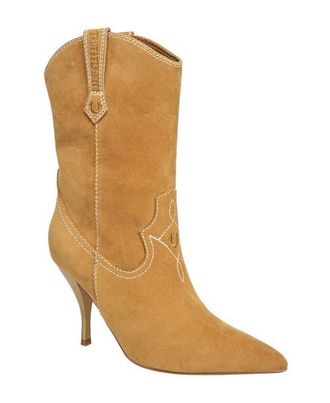 True Religion Logo Mid Calf 702 Cowboy Boot in Tan at Nordstrom, Size 6
