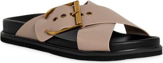 Shushop Barb Slide Sandal in Taupe at Nordstrom, Size 8.5