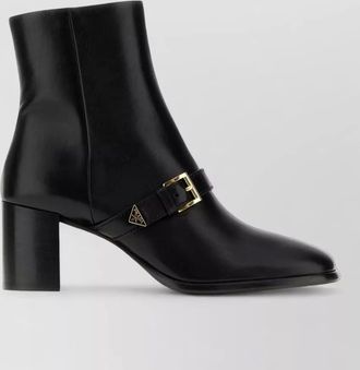 Prada leather ankle boots