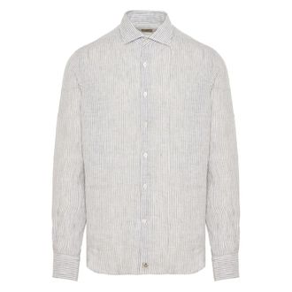 Sonrisa Heren, Overhemden, Groen, Maat: M Linnen