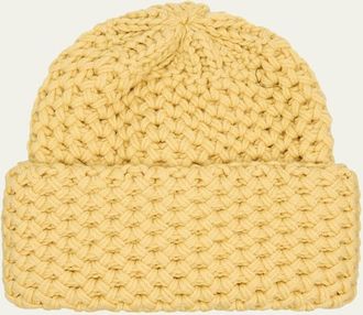 inverni Cashmere Honeycomb Knit Beanie