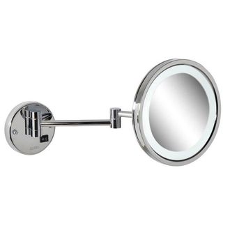 Geesa Mirror Scheerspiegel LED-verlichting 2-armig 3x vergrotend &oslash; 215 mm Chroom