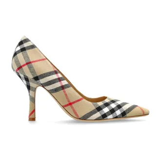 Burberry Schoenen, Dames, Beige, 36 EU, Leer, Dame Pomp