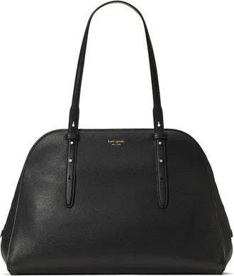 Kate Spade New York do it all pebble leather maise carryall tote in Black at Nordstrom