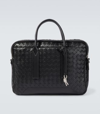 Bottega Veneta Getaway Intrecciato leather briefcase