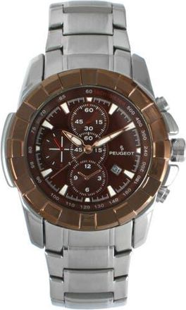 Peugeot Decorative Chrono Sub-Dials Calendar Sports Watch - 47MM in Brown at Nordstrom